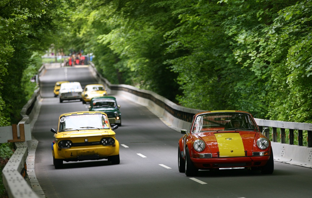 Der er flotte omgivelser i Mindeparken.
(Foto: Motorsporten.dk)